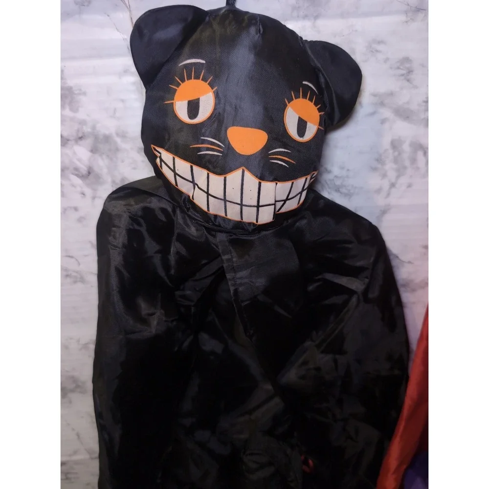 2x Vintage 90s International Silver Co. Halloween Plush Nylon Scarecrows + More